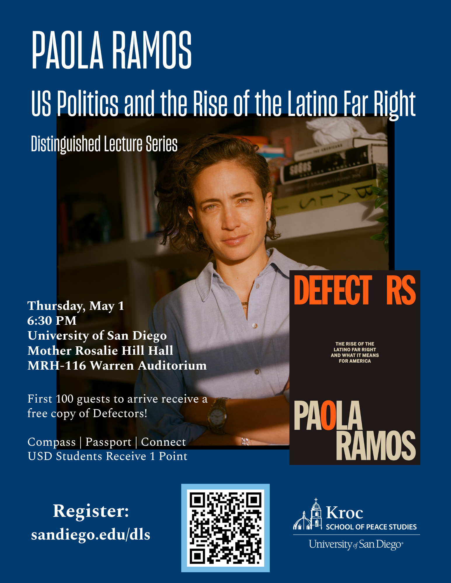 Event flyer for Paola Ramos event